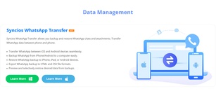 Imagen destacada de Syncios WhatsApp Transfer
