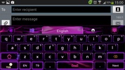 Purple Flame GO Keyboard theme screenshot 9