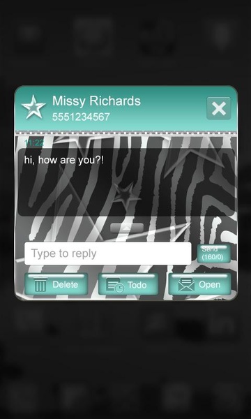 Starstruck Platinum Zebra GO SMS - Preview 2