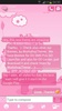 GO SMS Pro Theme Pink Cat screenshot 3