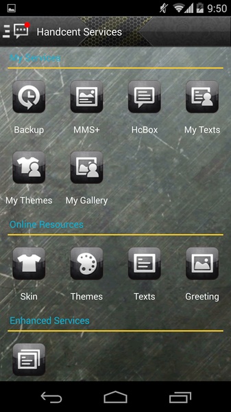 Handcent SMS Skin(Metal power) - Preview 4