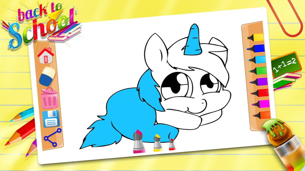 Unicorn Colouring - Preview 6