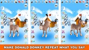 Talking Donald Donkey Ice Fun screenshot 2
