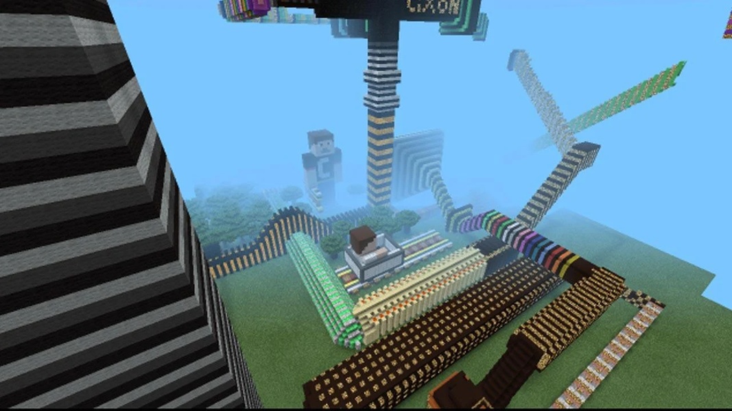 Illusian roller coaster map for mcpe - Preview 2