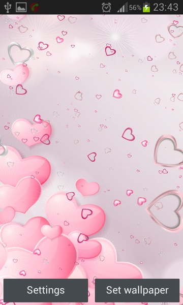 Pink Hearts Live Wallpaper - Preview 5