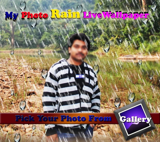 My Photo Rain Live Wallpaper - Preview 1