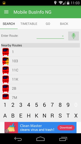 Mobile BusInfo NG - Preview 5