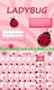 Cute Ladybug GO Keyboard Theme screenshot 1