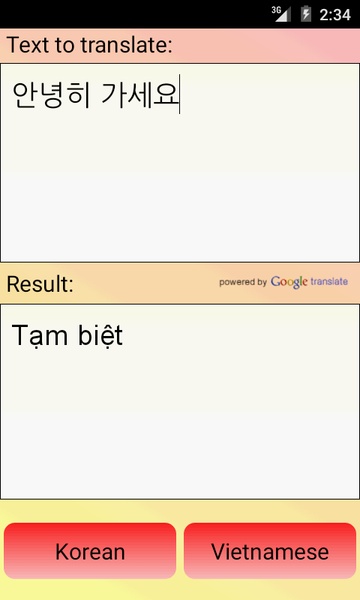 Vietnamese Korean Translator - Preview 2