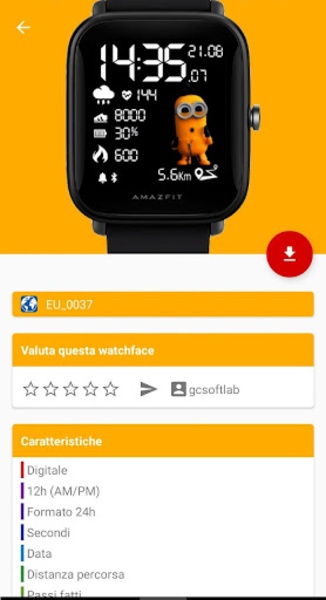 Amazfit Bip/U/U-Pro WatchFace - Izinhlelo zokusebenza ku-Google Play