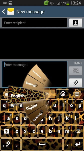 GO Keyboard Cheetah Keyboard Theme - Preview 16