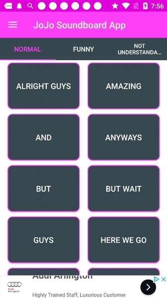 Jojo SoundBoard App - Preview 2