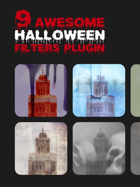 Photo Grid - Halloween Filter - Preview 2