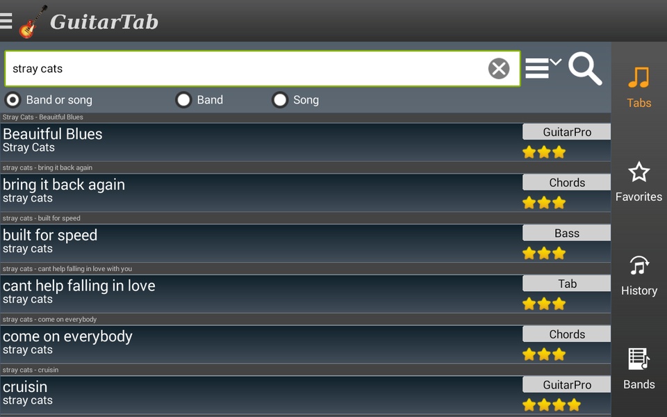 GuitarTab - Tabs and chords - Preview 5