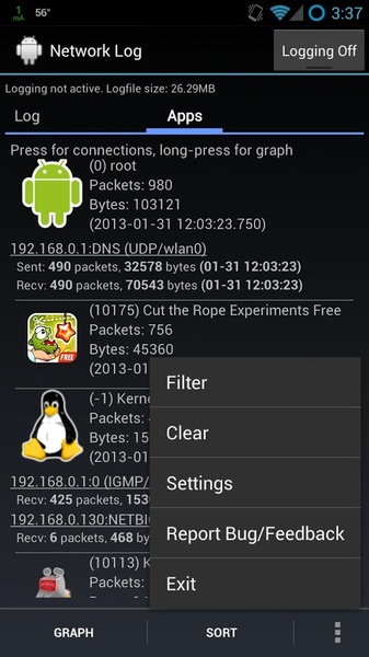 Network Log - Preview 8