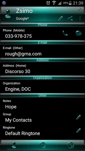 Theme Dusk Green for RocketDial - Preview 3