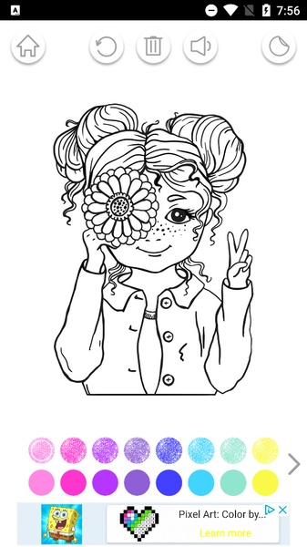 Colorir Glitter Jogo de Menina - Preview 2