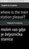 English to Croatian Translator screenshot 1