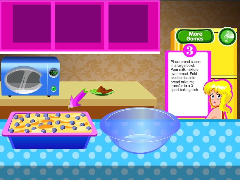 Blueberry Bread Pudding - Preview 3