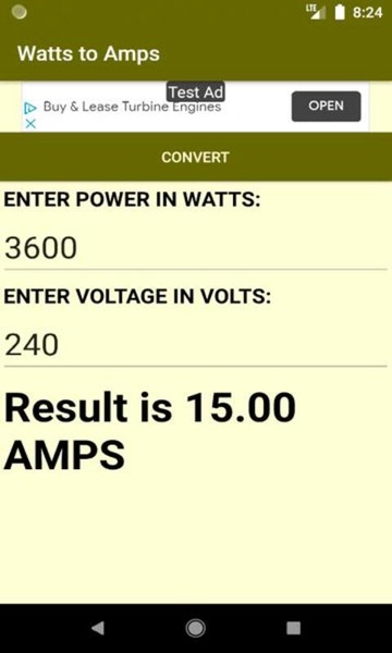 Watts to Amps Converter - Preview 4