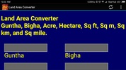 India Land Area Converter screenshot 3