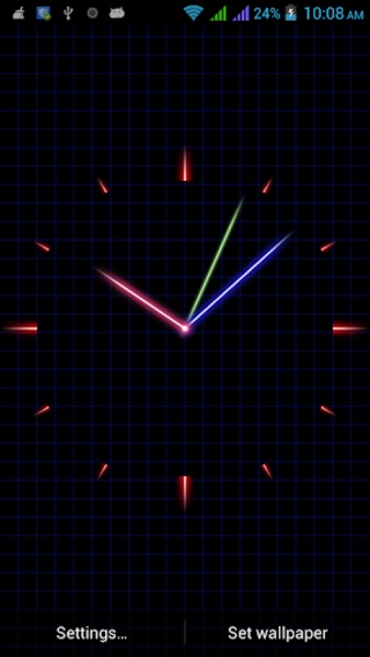 Laser Analog Clock Free - Preview 4