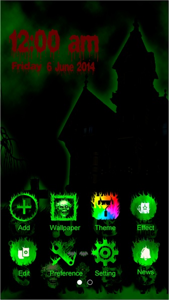 Haunted House GOLauncher EX Theme - Preview 1
