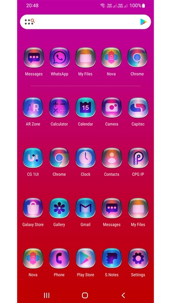 Colorful Glass ONE UI Icon Pack Free - Preview 6