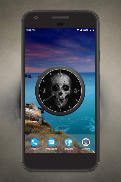 Skull Clock Live Wallpaper - Preview 4