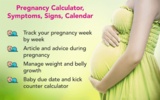 Pregnancy calculator, symptoms screenshot 5