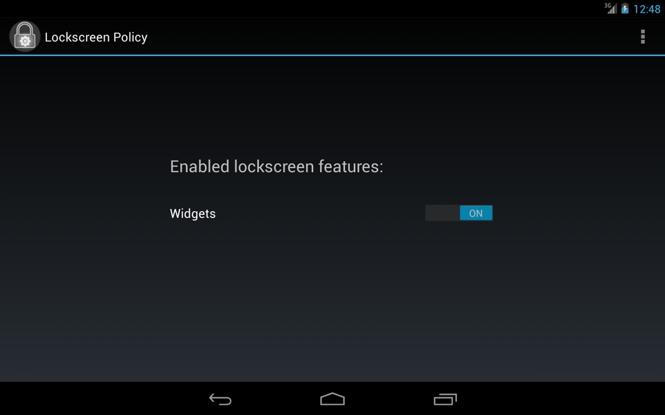 Lockscreen Policy - Preview 1