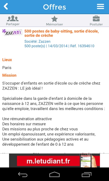 Jobs Etudiants - Preview 4