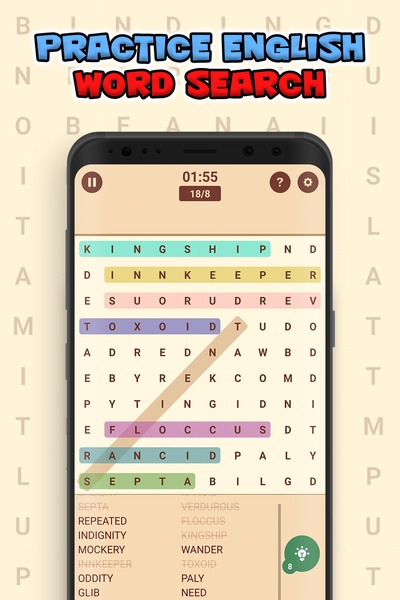 Practice English Word Search - Preview 2