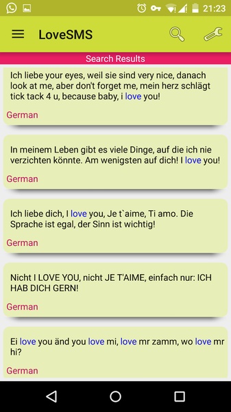 LoveSMS - Preview 3