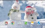 Снеговички Живые Обои screenshot 2