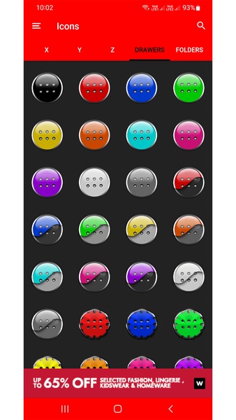 Black and Blue Icon Pack Free - Preview 1