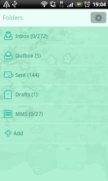 GO SMS Japan Garden Theme - Preview 1
