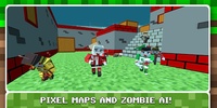 Shooting Zombie Blocky Gun Warfare screenshot 2