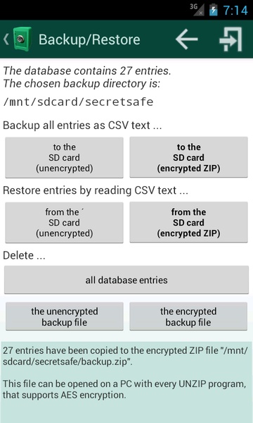 Secret Safe Lite - Preview 1