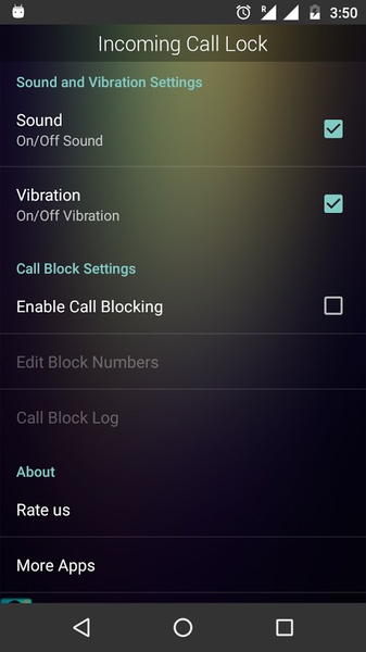 Incoming Call Lock - Preview 4