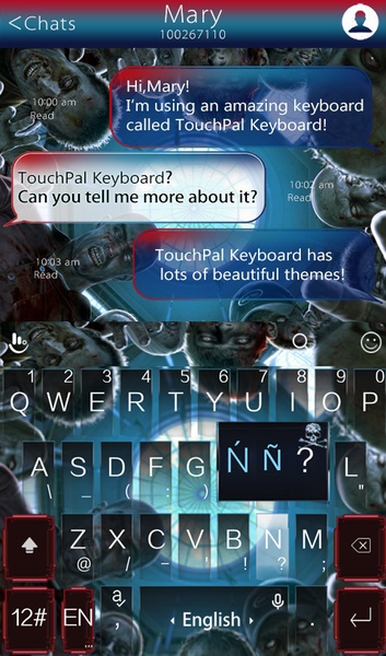TouchPal SkinPack Zombie - Preview 2