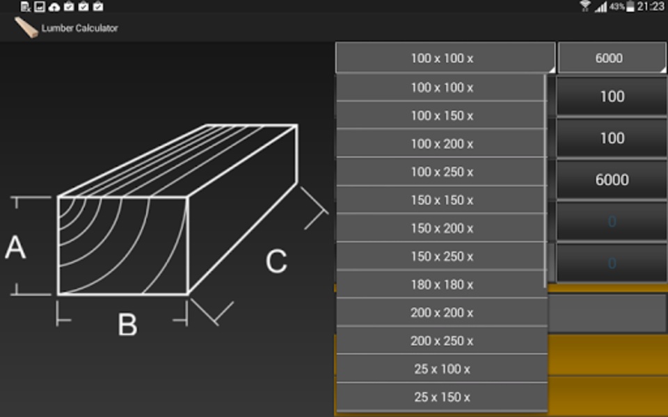Lumber Calculator - Preview 6
