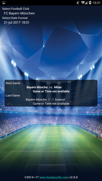 Football Widget - Preview 1