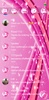 SMS Theme Sparkling Pink love screenshot 3