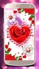 Diamond live wallpaper – glitter rose hearts screenshot 8