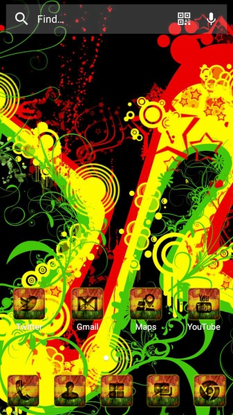Reggae Rasta Solo Launcher Theme - Preview 3
