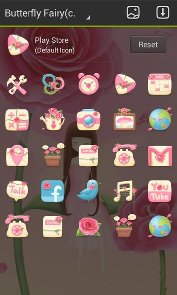 butterfly fairy GOLauncher EX Theme - Preview 2