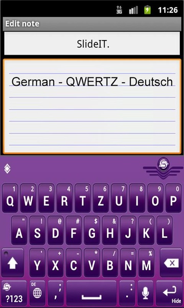 SlideIT German [QWERTZ] Pack - Preview 3