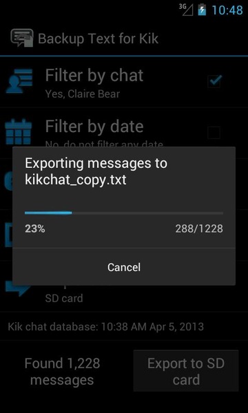 Backup Text for Kik - Preview 6