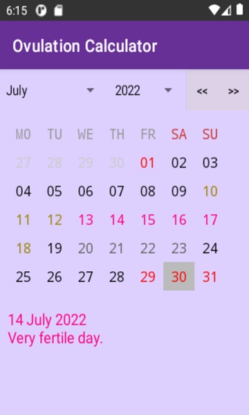 Ovulation Calculator - Preview 4